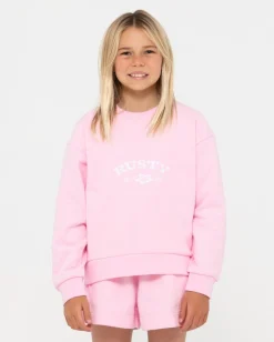 Thriving Relaxed Crew Fleece Girls | Rusty Online