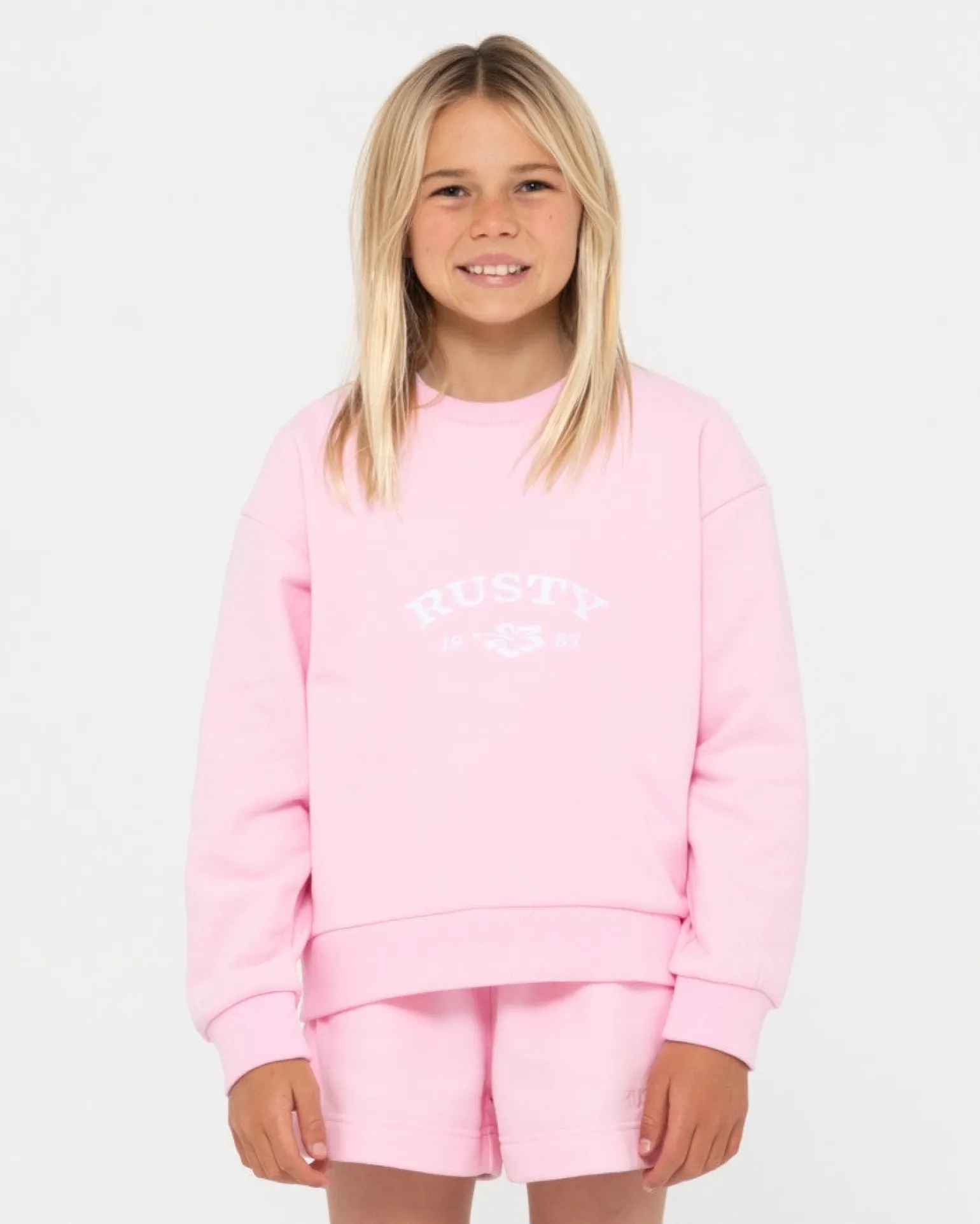 Thriving Relaxed Crew Fleece Girls | Rusty Online