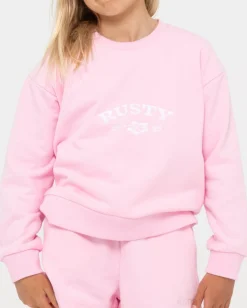 Thriving Relaxed Crew Fleece Girls | Rusty Online
