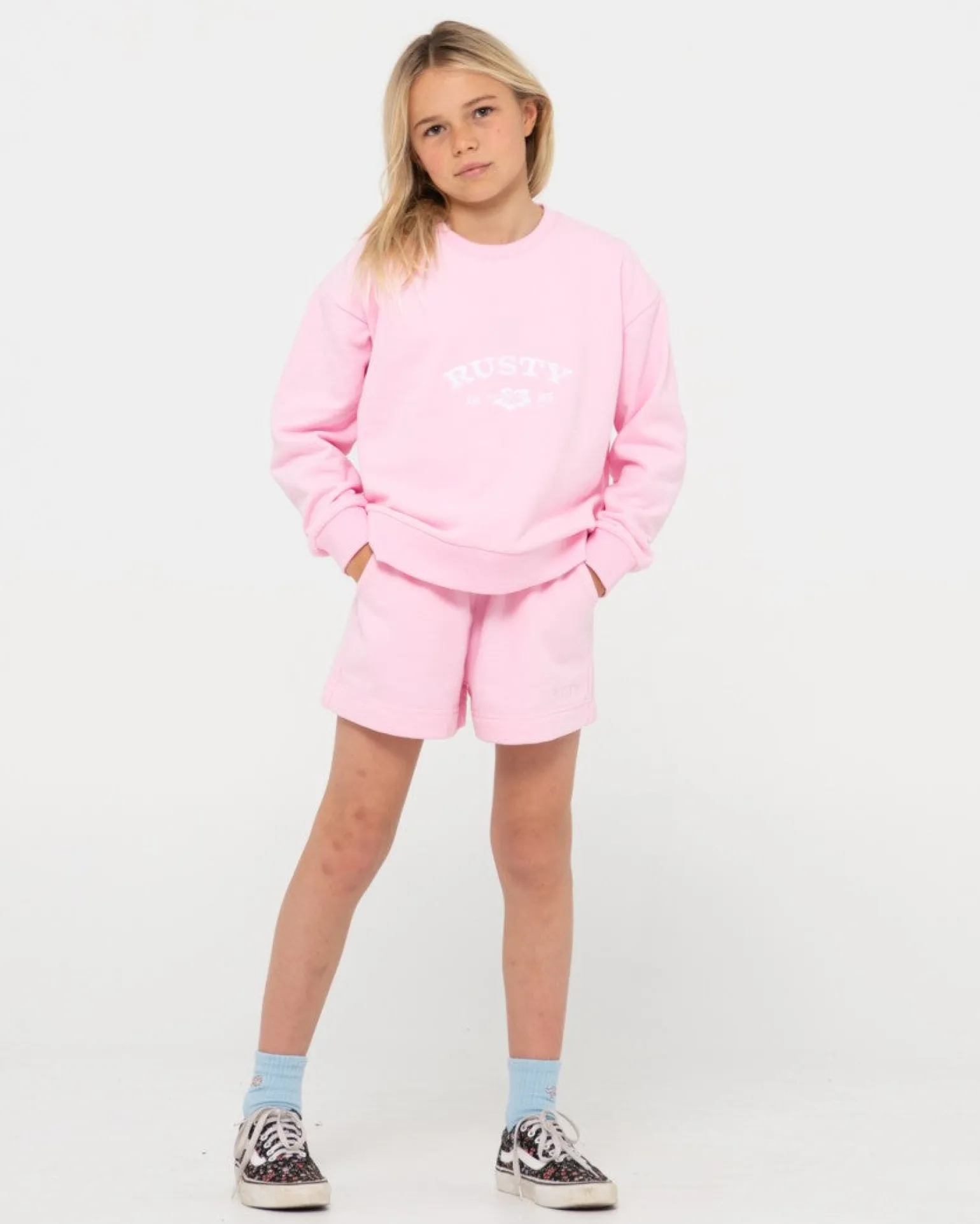 Thriving Relaxed Crew Fleece Girls | Rusty Online