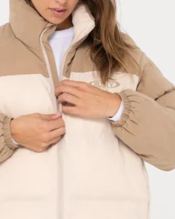 Tilly Zip Thorugh Contrast Puffer Jacket | Rusty Fashion