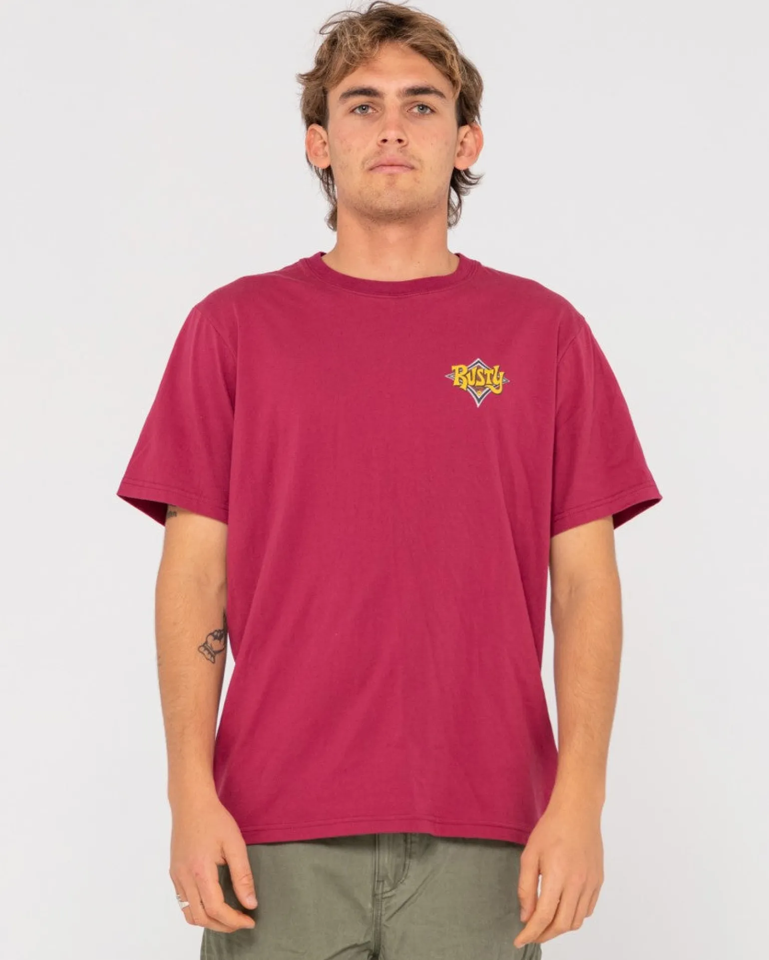 Twisted Diamond Short Sleeve Graphic Tee | Rusty Flash Sale