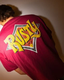 Twisted Diamond Short Sleeve Graphic Tee | Rusty Flash Sale