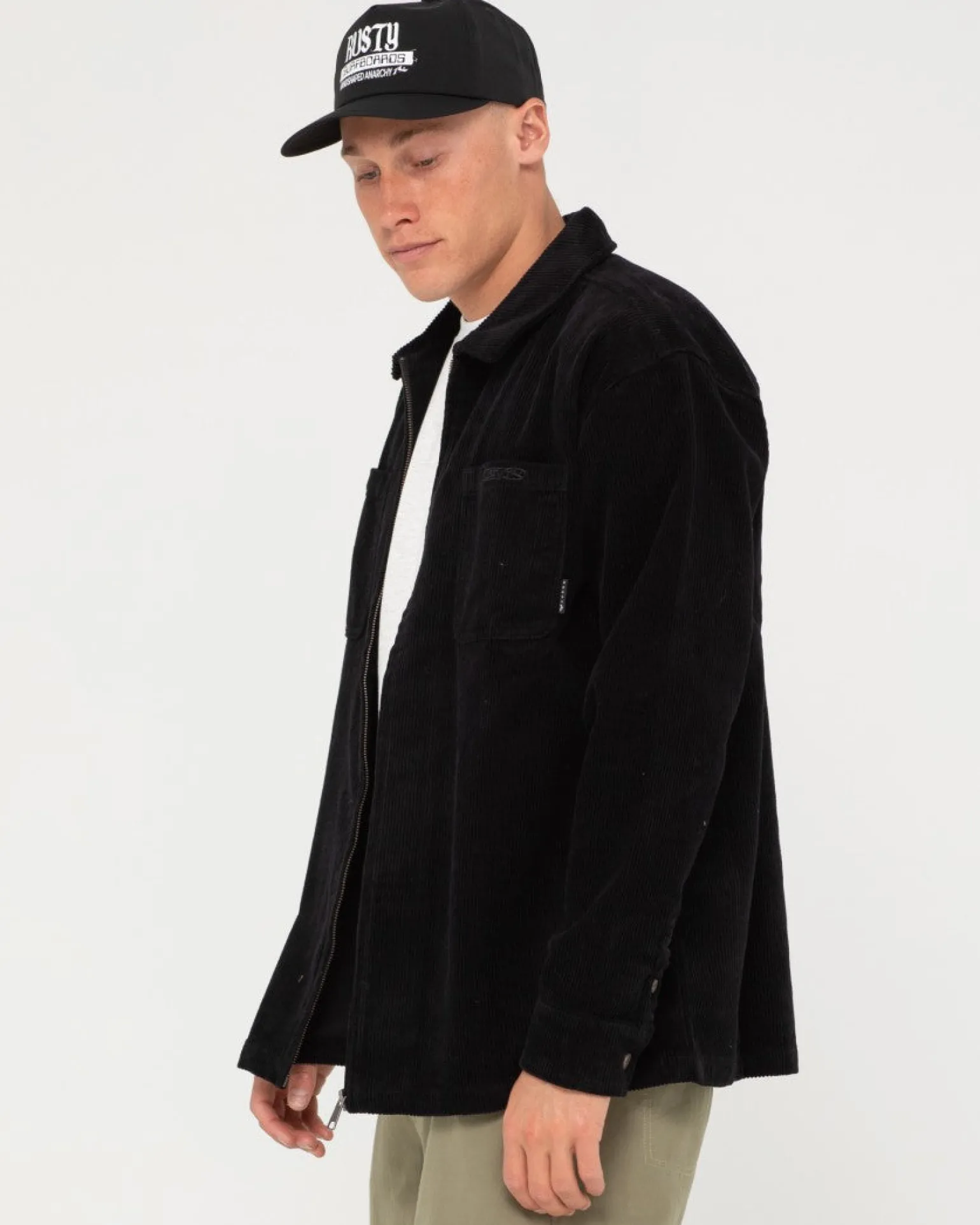 V8 Coup Cord Zip Up Jacket | Rusty Clearance