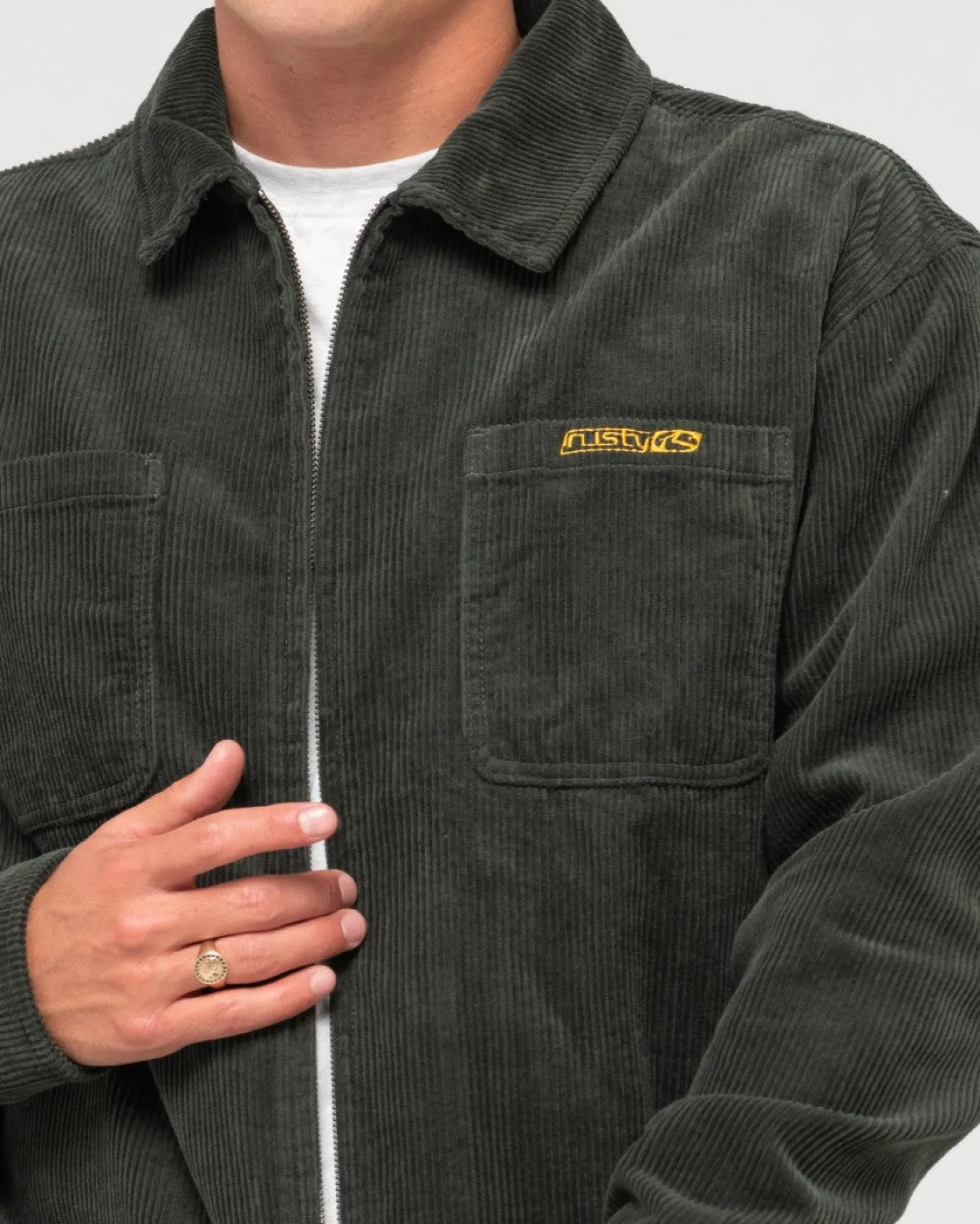 V8 Coup Cord Zip Up Jacket | Rusty Sale