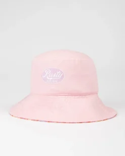 Vacay Time Reversible Printed Bucket Hat | Rusty Best