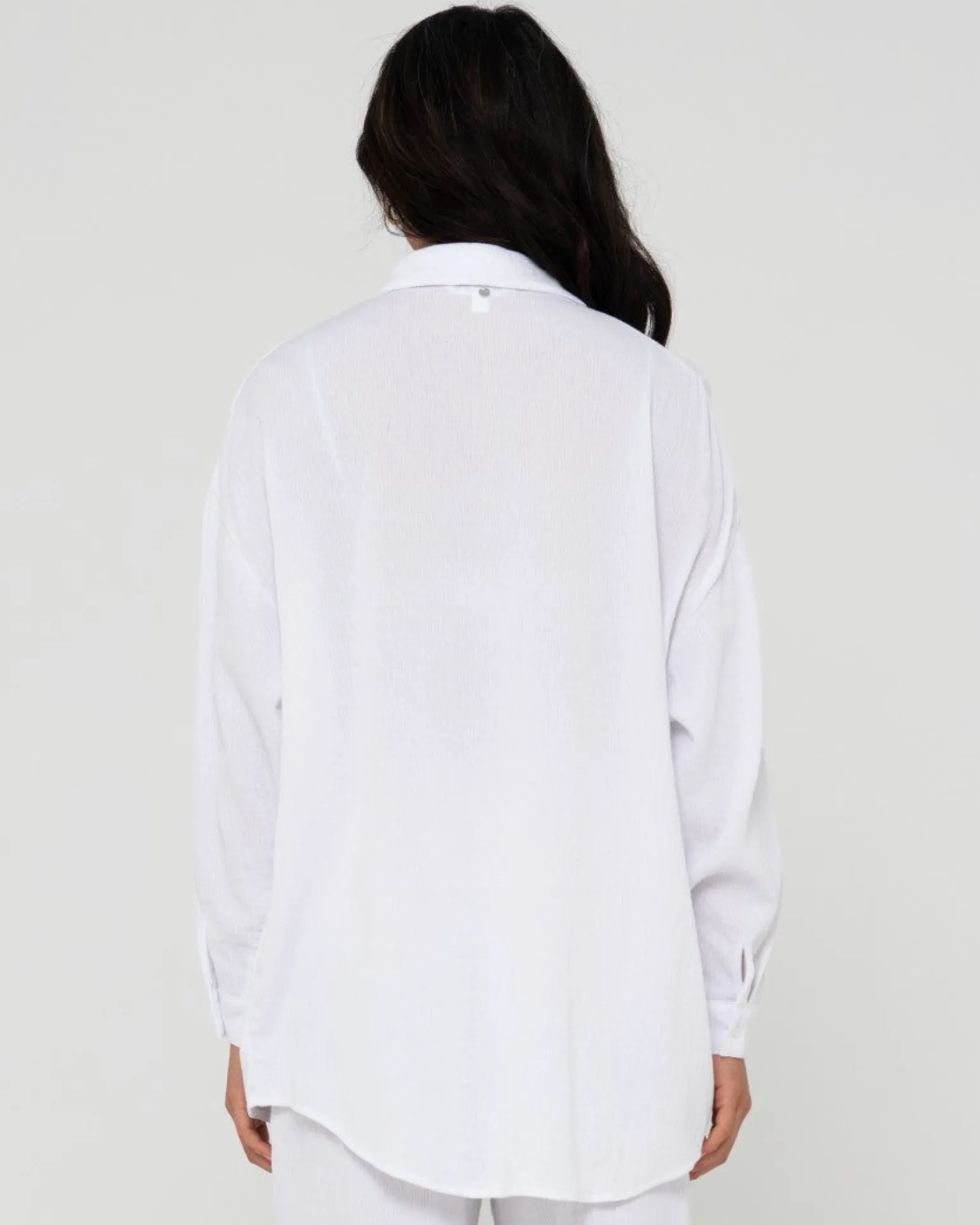 Vahala Oversized Long Sleeve Shirt | Rusty Cheap
