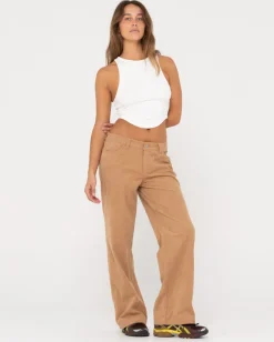 Vicky Curved Hem Crop Tank | Rusty Hot