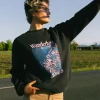 Wanderlust Oversize Graphic Crew Fleece | Rusty Outlet