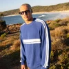 White Lines Crew Neck Knit Sweater | Rusty Flash Sale