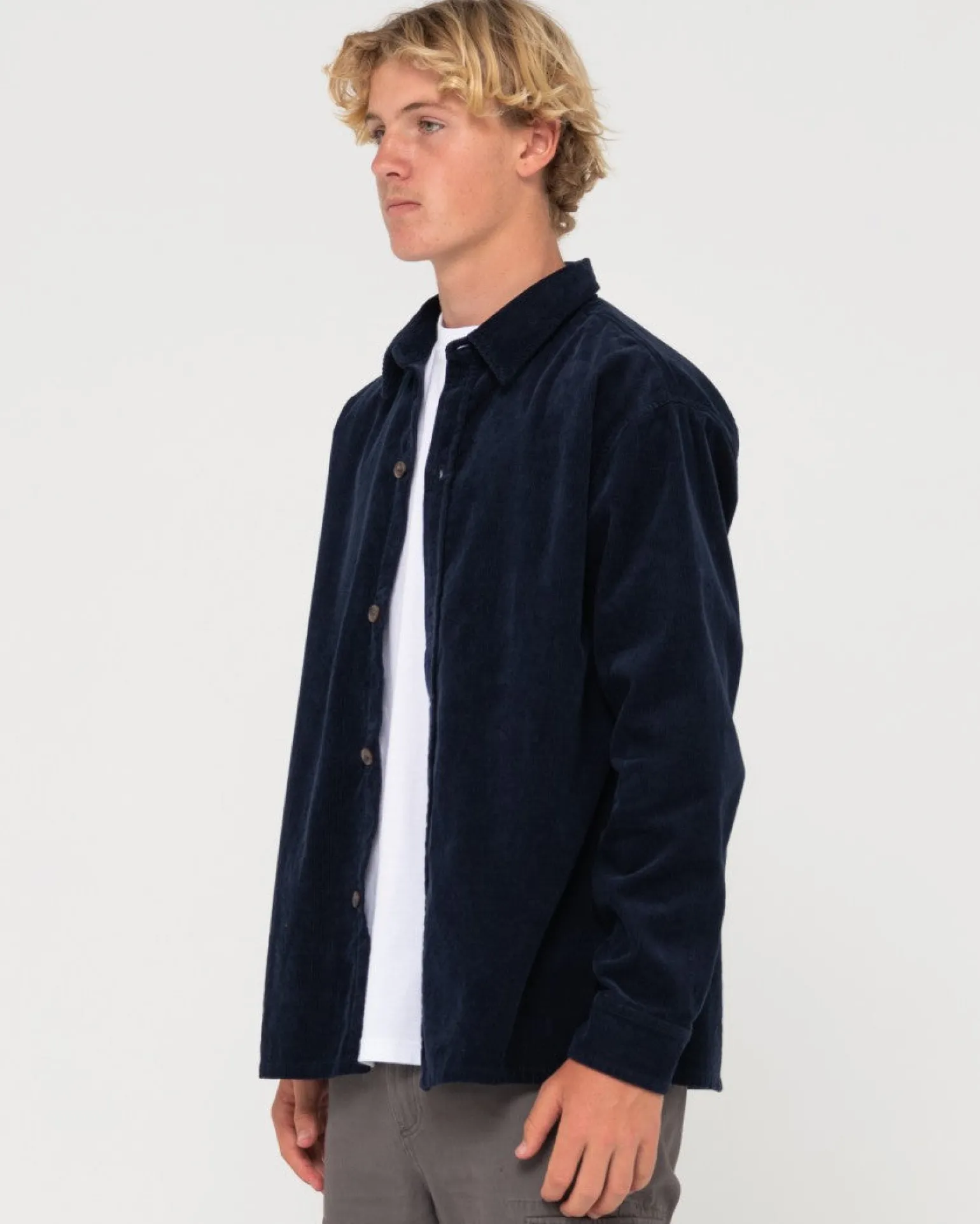 White Whale Long Sleeve Cord Shirt | Rusty Flash Sale