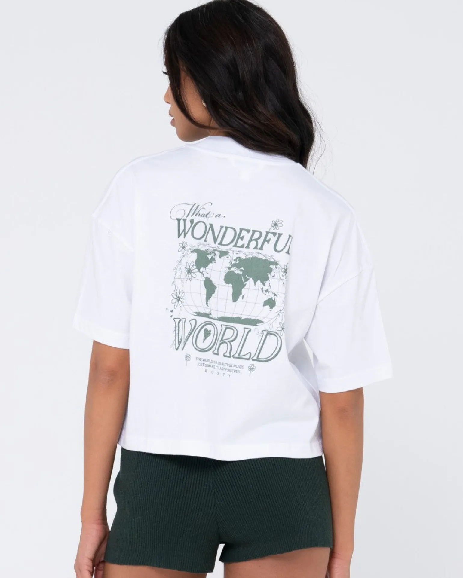 Wonderful World Organic Relaxed Tee | Rusty Store