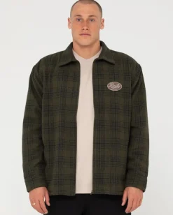 Woodchuck Woven Plaid Zip Up Jacket | Rusty Store